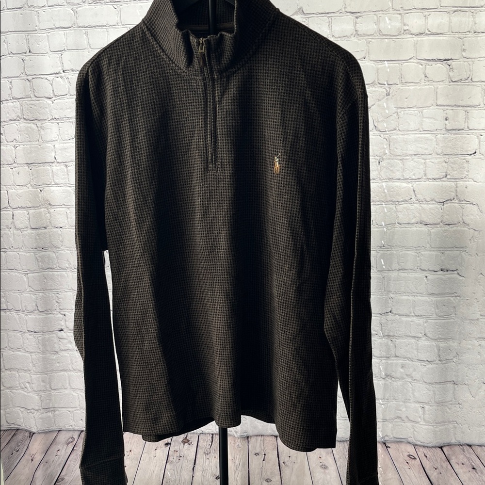 Polo Ralph Lauren Dark Brown Zip-Up Sweater